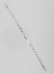 Dooparmband van Gerhodineerd Zilver - 18cm
