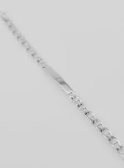 Dooparmband van Gerhodineerd Zilver - 18cm