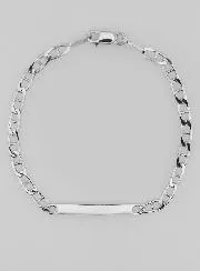 Dooparmband van Gerhodineerd Zilver - 18cm