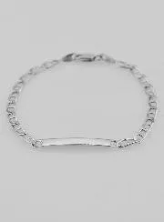 Dooparmband van Gerhodineerd Zilver - 18cm