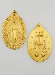 Goudkleurige Wonderdadige Medaille - 22mm