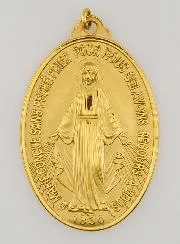 Goudkleurige Wonderdadige Medaille - 22mm