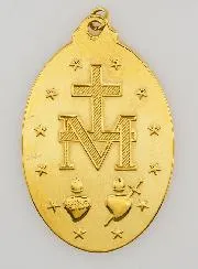 Goudkleurige Wonderdadige Medaille - 22mm