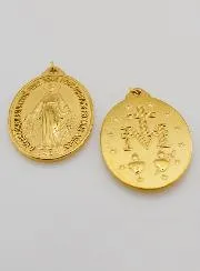 Goudkleurige Wonderdadige Medaille - 22mm