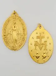 Goudkleurige Wonderdadige Medaille - 28mm