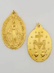 Goudkleurige Wonderdadige Medaille - 33mm