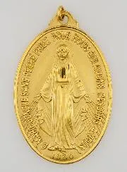 Goudkleurige Wonderdadige Medaille - 33mm