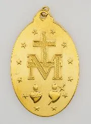 Goudkleurige Wonderdadige Medaille - 33mm