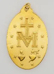 Wonderdadige Medaille van Goudkleurig Roestvrij Staal - 40 mm