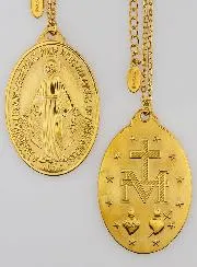 Wonderdadige Medaille en Goudkleurige Ketting - 40mm