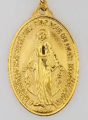 Wonderdadige Medaille en Goudkleurige Ketting - 40mm