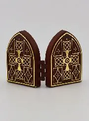 Mini Tweeluik Icoon - Christus Pantocrator en de Heilige Familie
