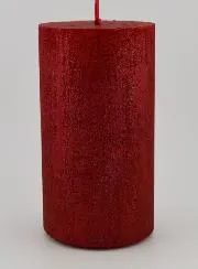 Moderne Decoratieve Kaars - Karmijn Rood