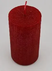 Moderne Decoratieve Kaars - Karmijn Rood