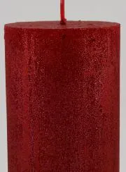 Moderne Decoratieve Kaars - Karmijn Rood