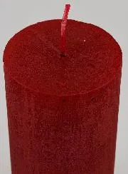 Moderne Decoratieve Kaars - Karmijn Rood
