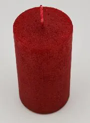 Moderne Kerstkaars - Karmijn Rood