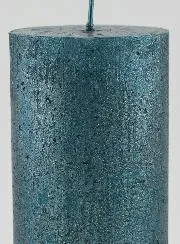 Moderne Kerstkaars - Blauwgroen
