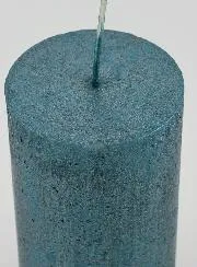 Moderne Kerstkaars - Blauwgroen