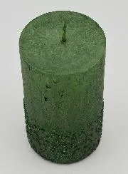 Kerstkaars met Reliëf – Dennengroen