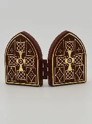 Klein Tweeluik Icoon - Christus Pantocrator en de Heilige Familie