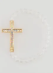 Armband met Kruisje en Strass