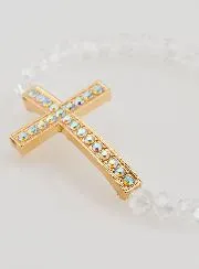 Armband met Kruisje en Strass