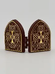 Mini Tweeluik Icoon - Heilig Hart van Jezus en Heilige Theresia