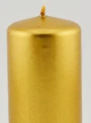 Metallic Kerstkaars - Goud