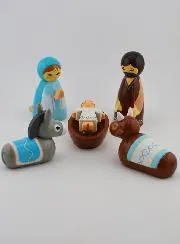 Kerststal voor Kinderen - Blauwe Maria