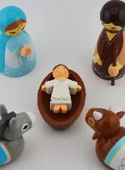 Kerststal voor Kinderen - Blauwe Maria