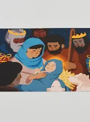 Religieuze Kaart Kerstmis - 10 x 15 cm