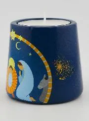 Kerststal Kaarsenhouder 5cm