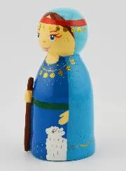 Houten beeldje - Sara