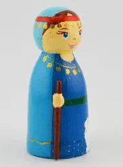 Houten beeldje - Sara