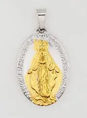 Tweekleurige Wonderdadige Medaille - 27mm