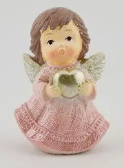Kerstengel - Roze en Zilver