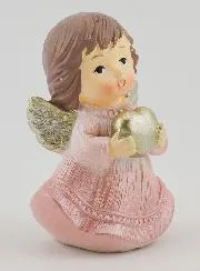 Kerstengel - Roze en Zilver