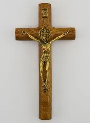 Kruisbeeld van de Heilige Wonden van Christus - 17cm