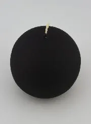 Decoratieve Bolkaars 8cm - Mat Zwart