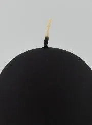 Decoratieve Bolkaars 8cm - Mat Zwart