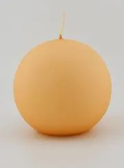 Decoratieve Kaars in Bolvorm - Mat Crème