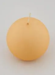 Decoratieve Kaars in Bolvorm - Mat Crème