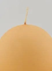 Decoratieve Kaars in Bolvorm - Mat Crème