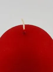 Decoratieve Kaars in Bolvorm - Mat Rood