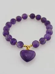 Edelsteen Armband Hart - Amethist
