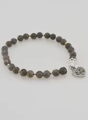 Armband van Natuursteen - Labradoriet en Levensboom
