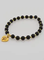 Armband van Natuursteen - Toermalijn en Levensboom