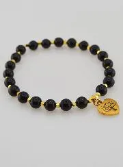 Armband van Natuursteen - Toermalijn en Levensboom