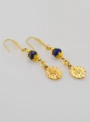 Oorbellen - Wonderdadige Medaille en Lapis Lazuli